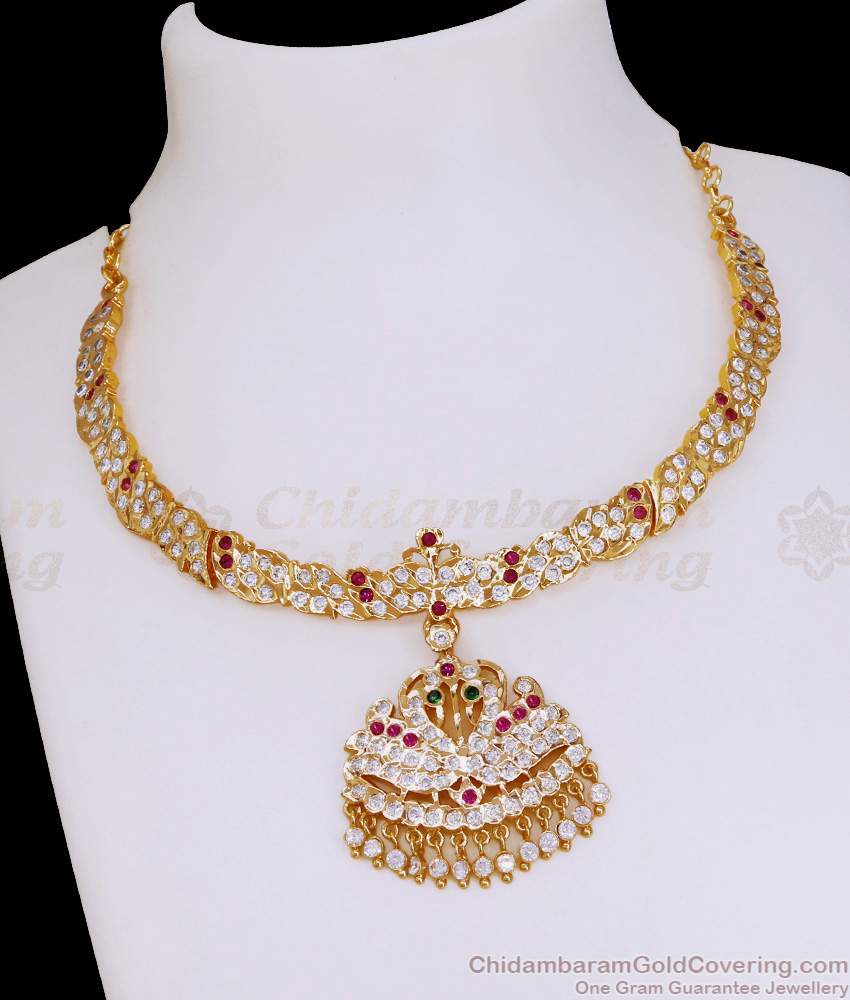 Premium Quality Impon 5 Metal Choker Necklace For Women Wedding NCKN4123 Premium Quality Impon 5 Metal Choker Necklace For Women Wedding NCKN4123