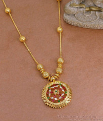 Trendy Golden Ball Design Round Ad Stone Necklace Design For Women NCKN4126 Trendy Golden Ball Design Round Ad Stone Necklace Design For Women NCKN4126