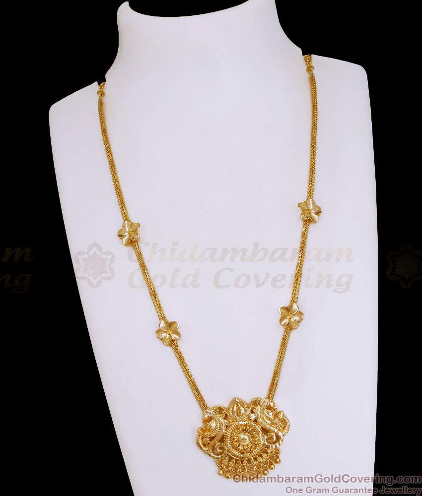 Pure Gold Tone Peacock Design Necklace Bridal Jewelry Online NCKN4128 Pure Gold Tone Peacock Design Necklace Bridal Jewelry Online NCKN4128