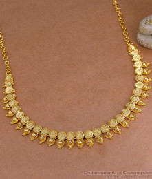 Beautiful Lakshmi Coin One Gram Gold Necklace Design For Women Wedding NCKN4135 Beautiful Lakshmi Coin One Gram Gold Necklace Design For Women Wedding NCKN4135