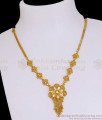 Light Weight Gold Covering Floral Necklace For Women Fashion NCKN4146