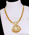 Full White Stone Swan Design Impon Panchaloha Necklace Gold Finish NCKN4150 Full White Stone Swan Design Impon Panchaloha Necklace Gold Finish NCKN4150