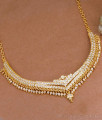 Premium Quality White Stone Impon Choker Necklace For Wedding NCKN4156