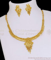 Arabic Design Two Gram Gold Necklace Earring Wedding Combo NCKN4158 Arabic Design Two Gram Gold Necklace Earring Wedding Combo NCKN4158