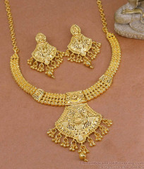 Grand Dubai Bridal Wear Forming Gold Necklace Set Shop Online NCKN4162 Grand Dubai Bridal Wear Forming Gold Necklace Set Shop Online NCKN4162