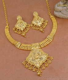 Grand Dubai Bridal Wear Forming Gold Necklace Set Shop Online NCKN4162