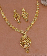 Latest Two Gram Gold Necklace Forming Jewelry Bridal Set Online NCKN4174 Latest Two Gram Gold Necklace Forming Jewelry Bridal Set Online NCKN4174