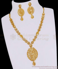 Latest Two Gram Gold Necklace Forming Jewelry Bridal Set Online NCKN4174 Latest Two Gram Gold Necklace Forming Jewelry Bridal Set Online NCKN4174