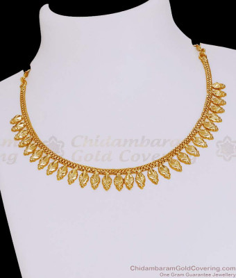 High Quality Gold Plated Mullai Arumbu Necklace Without Stone NCKN4178