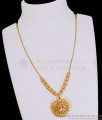 Light Weight Gold Imitation Necklace Lakshmi Design With Ruby Stone NCKN4179 Light Weight Gold Imitation Necklace Lakshmi Design With Ruby Stone NCKN4179