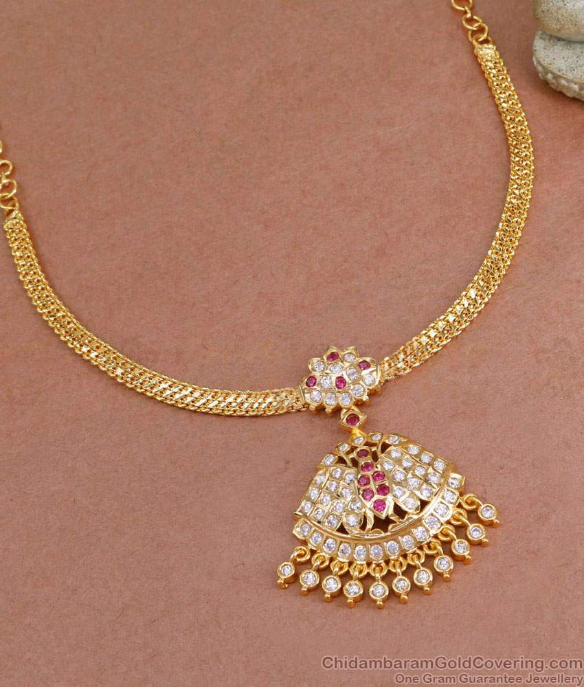 Light Weight Gold Plated Impon Attigai Design For Women Fashions NCKN4187