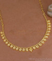 Light Weight Micro Gold Polish Necklace Shell Charms Design NCKN4197