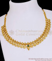Single Emerald Stone Gold Imitation Mango Necklace Shop Online NCKN4200