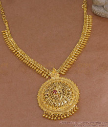High Quality Mullia Mottu Design Gold Imitation Necklace For Bridal Wear NCKN4209 High Quality Mullia Mottu Design Gold Imitation Necklace For Bridal Wear NCKN4209