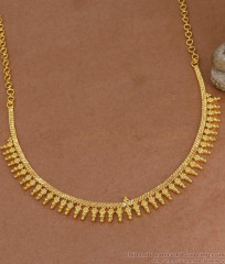 Light Weight Gold Imitation Mullai Mottu Necklace At Affordable Price NCKN4212