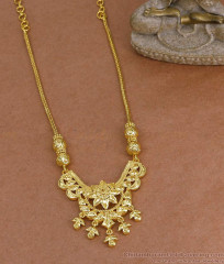 Real Gold Look Calcutta Necklace Kodi Chain Design For Women NCKN4213