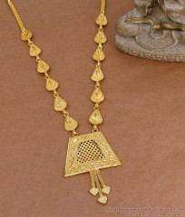 Stylish Gold Imitation Plain Necklace Arabic Design For Wedding NCKN4216