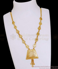 Stylish Gold Imitation Plain Necklace Arabic Design For Wedding NCKN4216