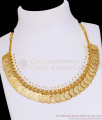 Beautiful Micro Gold Plated Lakshmi Coin Necklace With Pearls NCKN4223