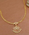 Traditional Bridal Wear Five Metal Necklace Design For Women NCKN4226