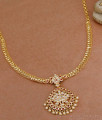 Latest Impon Panchaloha Ruby Stone Necklace Pearl Jewelry NCKN4227