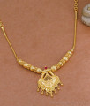 New Arrival Ruby Stone Gold Imitation Necklace Shop Online NCKN4228