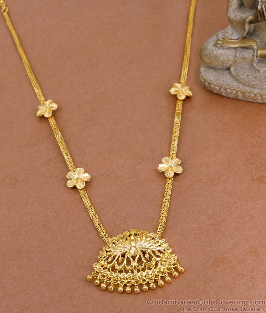 High Quality Gold Plated Floral Design Necklace Bridal Wear For Women NCKN4235 High Quality Gold Plated Floral Design Necklace Bridal Wear For Women NCKN4235