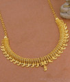 Classic Micro Gold Plated Mango Necklace Net Pattern Wedding Jewelry NCKN4237