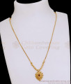 Classic Ruby Stone Gold Plated Pendant Necklace For Office Wear NCKN4240