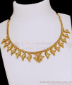 Beautiful Flower Design One Gram Gold Necklace At Affordable Price NCKN4242