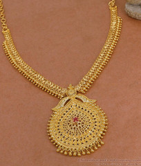 Grand Look Gold Imitation Necklace Golden Beads Design For Brides NCKN4248 Grand Look Gold Imitation Necklace Golden Beads Design For Brides NCKN4248