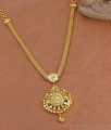 Lakshmi Motif Gold Imitation Necklace Light Weight Bridal Jewelry NCKN4250