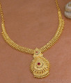 Latest Kerala Pattern Micro Gold Plated Necklace Ruby Stone Bridal Jewelry NCKN4263 Latest Kerala Pattern Micro Gold Plated Necklace Ruby Stone Bridal Jewelry NCKN4263