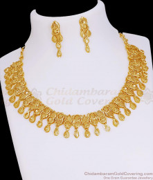 Real Gold Tone Arabic Bridal Necklace Earring Combo Forming Jewelry NCKN4281 Real Gold Tone Arabic Bridal Necklace Earring Combo Forming Jewelry NCKN4281