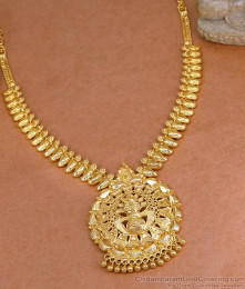 Elegant Bridal Wear Gold Plated Mango Necklace For Women NCKN4299