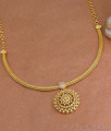 High Quality Gold Imitation Ad Stone Necklace For Bridal Wear NCKN4302