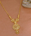 Stylish Gold Imitation White Stone Necklace For Party Wear NCKN4308