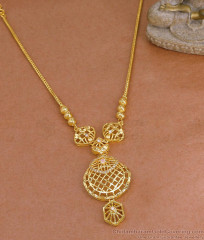Stylish Gold Imitation White Stone Necklace For Party Wear NCKN4308