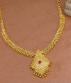 Attractive Ruby Stone Gold Imitation Bridal Necklace Shop Online NCKN4316