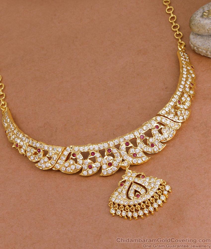 Premium Quality Impon Mango Choker Necklace Bridal Wear Collections NCKN4327 Premium Quality Impon Mango Choker Necklace Bridal Wear Collections NCKN4327