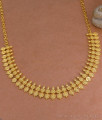 Latest Micro Gold Polish Lakshmi Kasu Necklace Floral Design Online NCKN4331