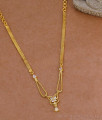Full White Stone Butterfly Design Gold Imitation Necklace For Party Wear NCKN4360