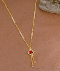 Premium Look Ad Stone Necklace 1 Gram Gold Bridal Jewelry Collections NCKN4362