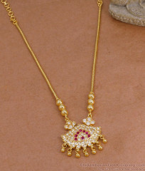 Light Weight Micro Gold Polish Impon Necklace Design Online NCKN4379