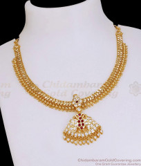 High Quality Five Metal Impon Attigai Women Bridal Jewelry Designs NCKN4383