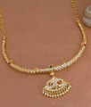 South Indian Impon Panchaloha Choker Necklace Multi Stone Design NCKN4386