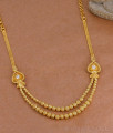 Trendy Double Layer Golden Beads Stone Necklace For Wedding NCKN4406