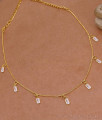 Hanging White Stone Charms Gold Imitation Bracelet Designs For Women NCKN4411