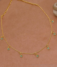 Buy New Arrival Heart Shaped Stone Drop Necklace For Party Wear NCKN4417