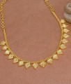 Classic Jasmine Bud Pattern Gold-Imitation Close Necklace NCKN4424